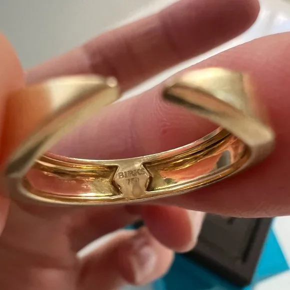 BIRKS - YELLOW GOLD OPEN RING - Picture 6 of 9